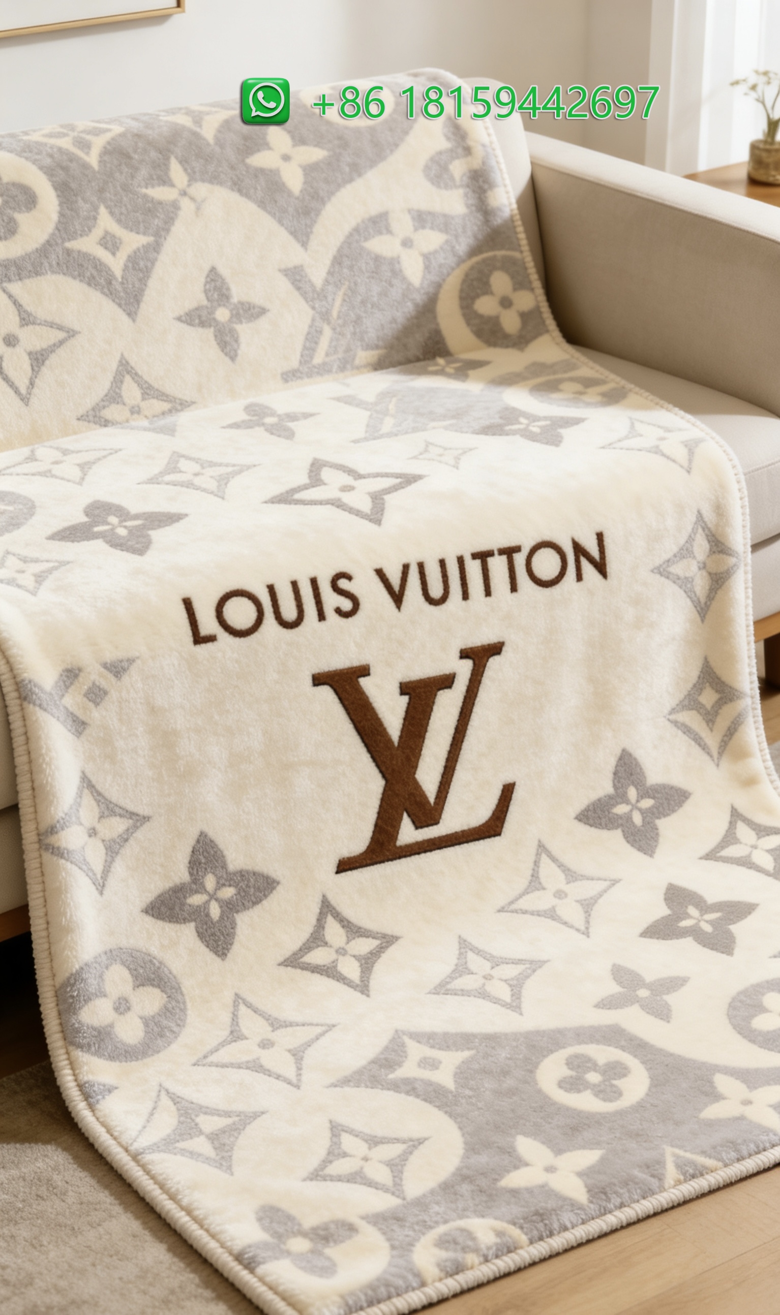 Louis Vuitton Throw Blankets
